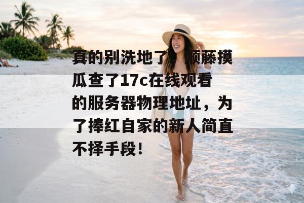 真的别洗地了，顺藤摸瓜查了17c在线观看的服务器物理地址，为了捧红自家的新人简直不择手段！